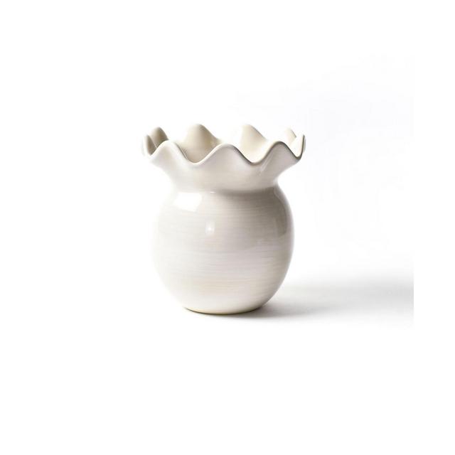 Coton Colors Signature White Ruffle Vase