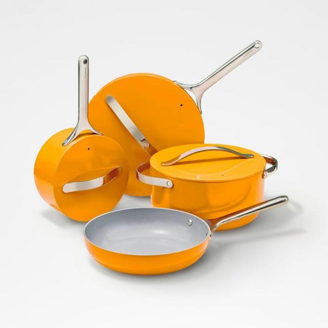 Caraway Home Grey Non-Stick Ceramic 7-Pc. Cookware Set