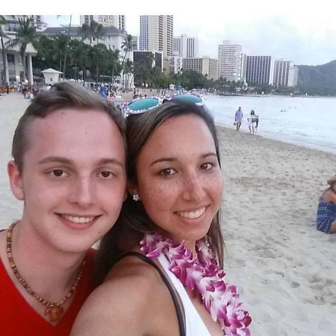 Hawaii bound! Yes I was wearing a white dress!