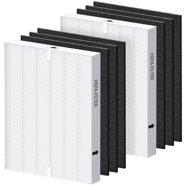2-Pack Airmega AP-1512HH Filter Replacement for Coway Airmega AP-1512HH and 200M Air Purifi-ers, 2 True HEPA and 6 Carbon Pre-Filters, Compared to Part # 3304899