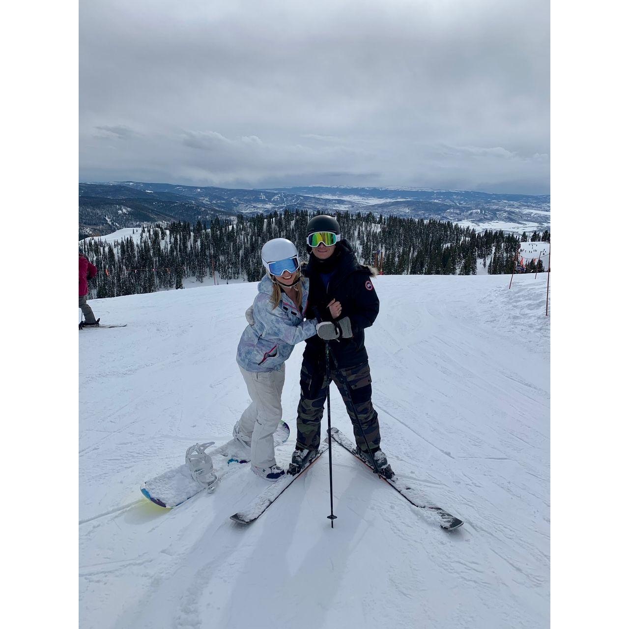 Our first ski trip as a couple in Killington, Vermont