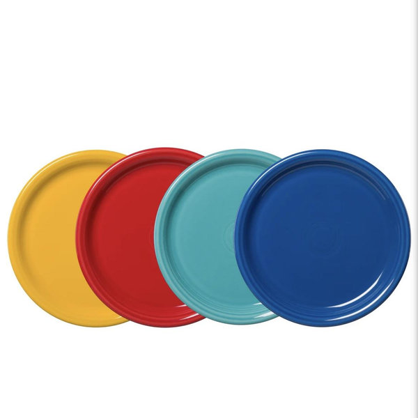 Vibrant Classic Rim 10 1/2 Inch Dinner Plate, Set of 4