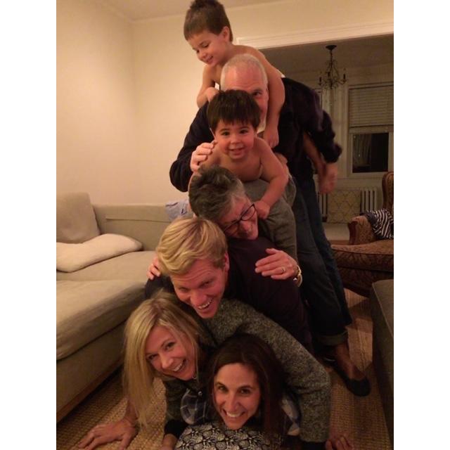 We really piled it on Brad the first time he came to meet the family!