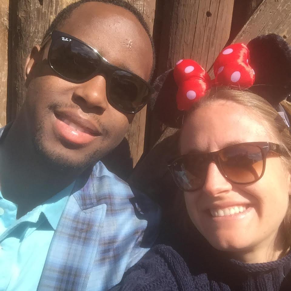 First trip together - good sign that Biko was willing to go to Disney 3 months in!