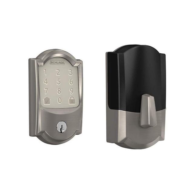 Schlage Encode Smart WiFi Deadbolt with Camelot Trim Works with Ring Video Doorbells and Cameras