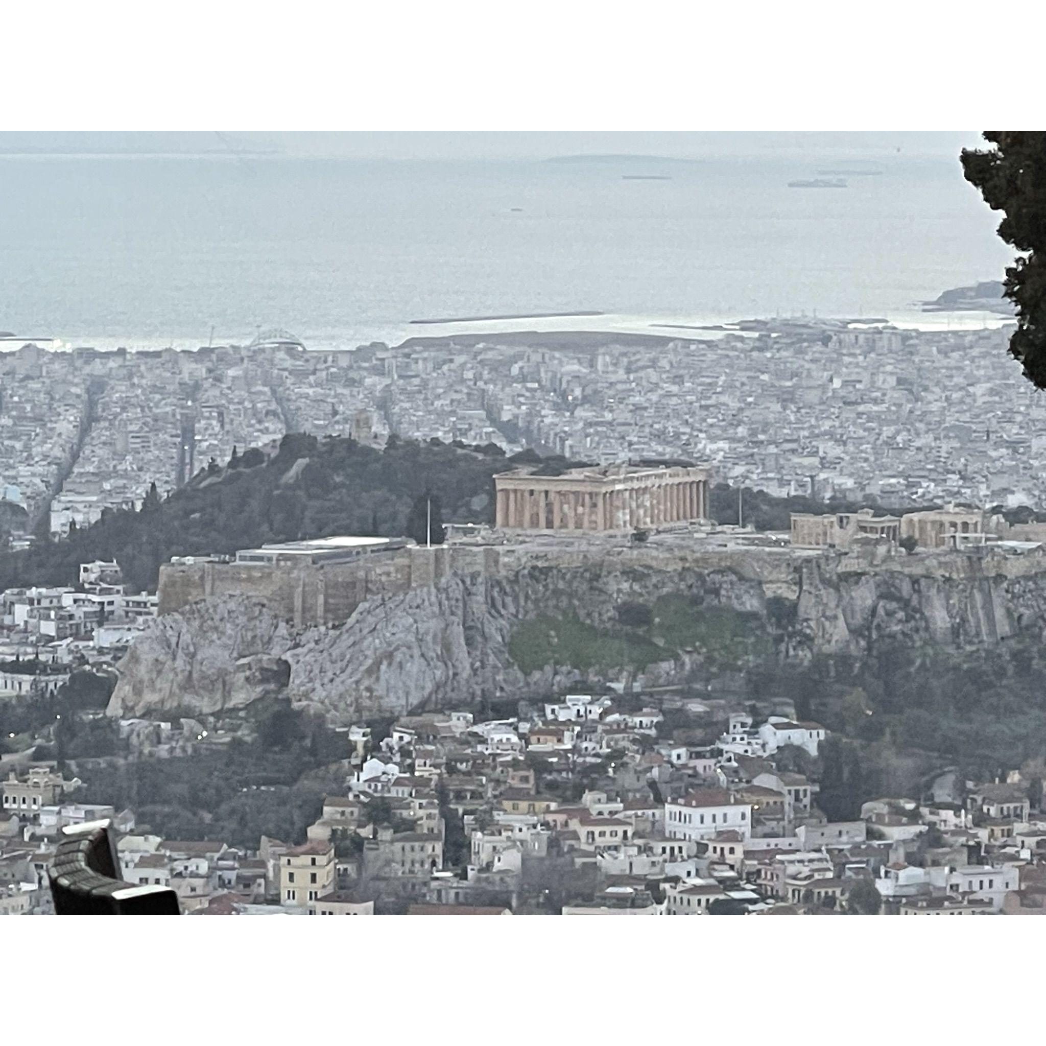 more view from restaurant in Athens Greece