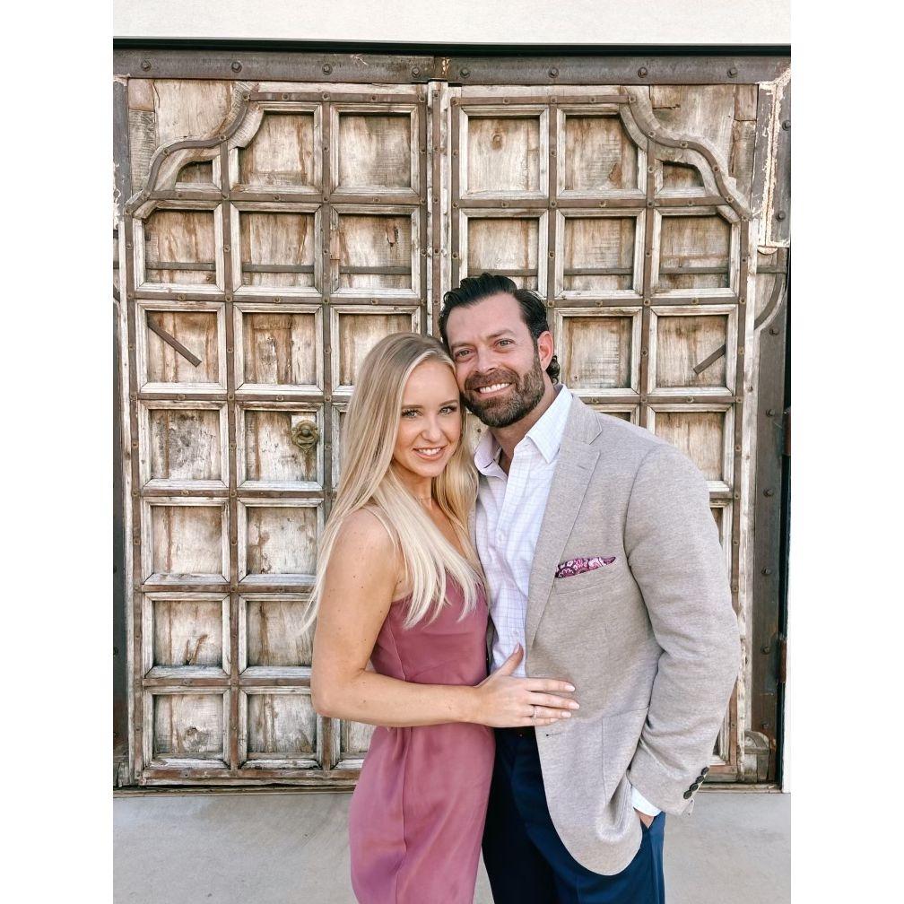 Our first wedding together!