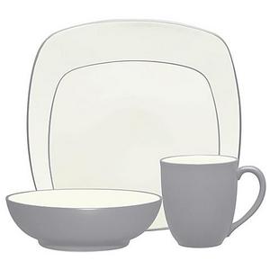 Noritake® Colorwave Square 4-Piece Place Setting in Slate