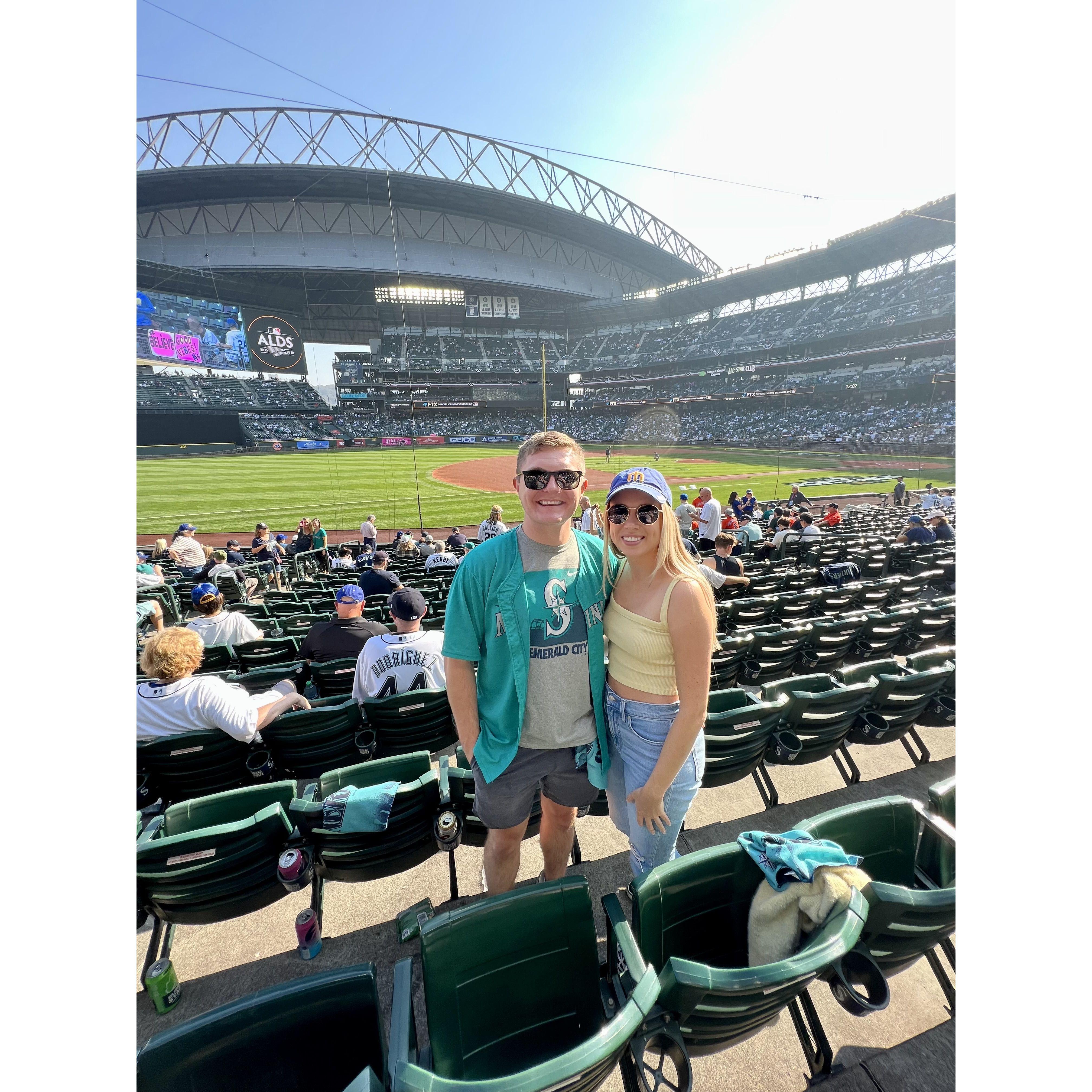 Our shared love for Mariners baseball - even when this means sitting through 18 inning games!