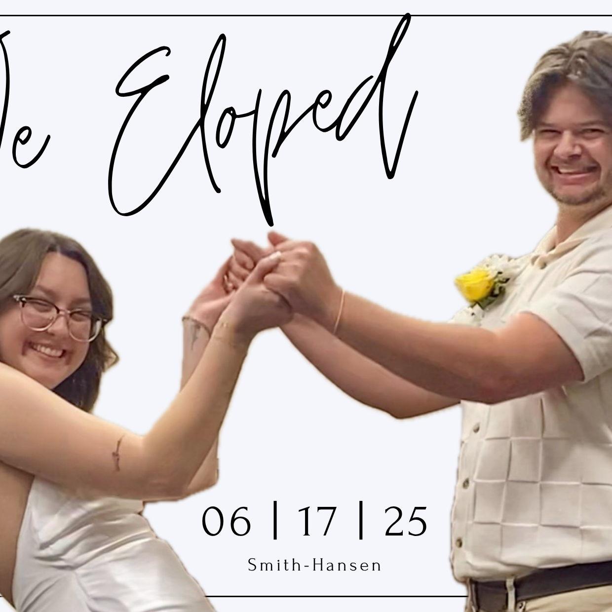 This photo is from the moment we were announced as husband and wife in the courtroom. This is also our ‘save the date’ announcement we sent out.