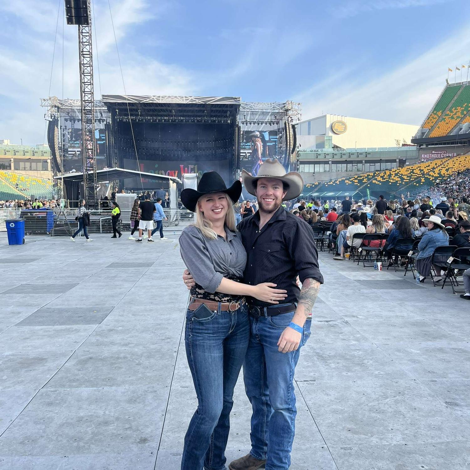 Luke Combs! Our first concert together and the writer of our song 🎵 Better Together