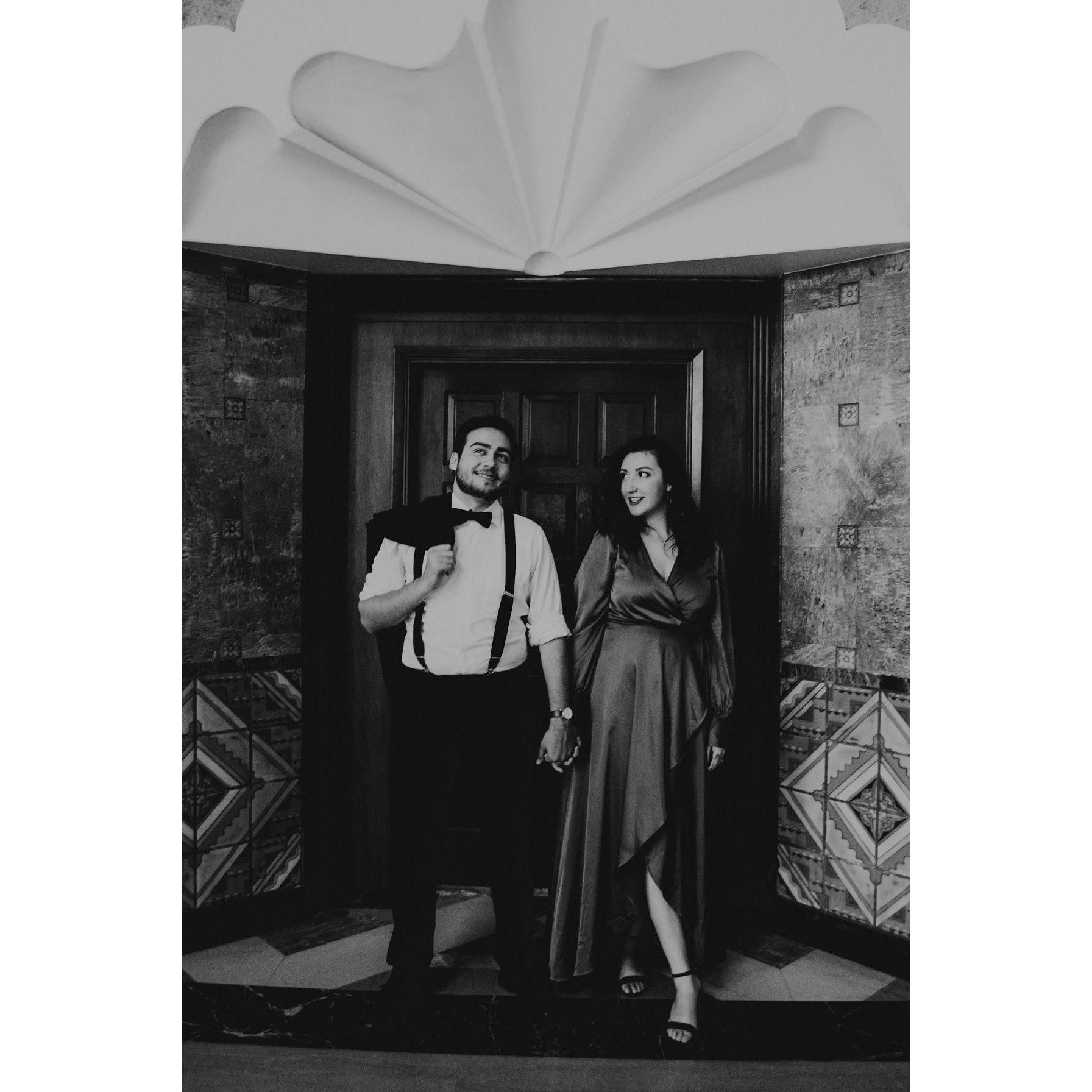 engagement photoshoot, los angeles union station