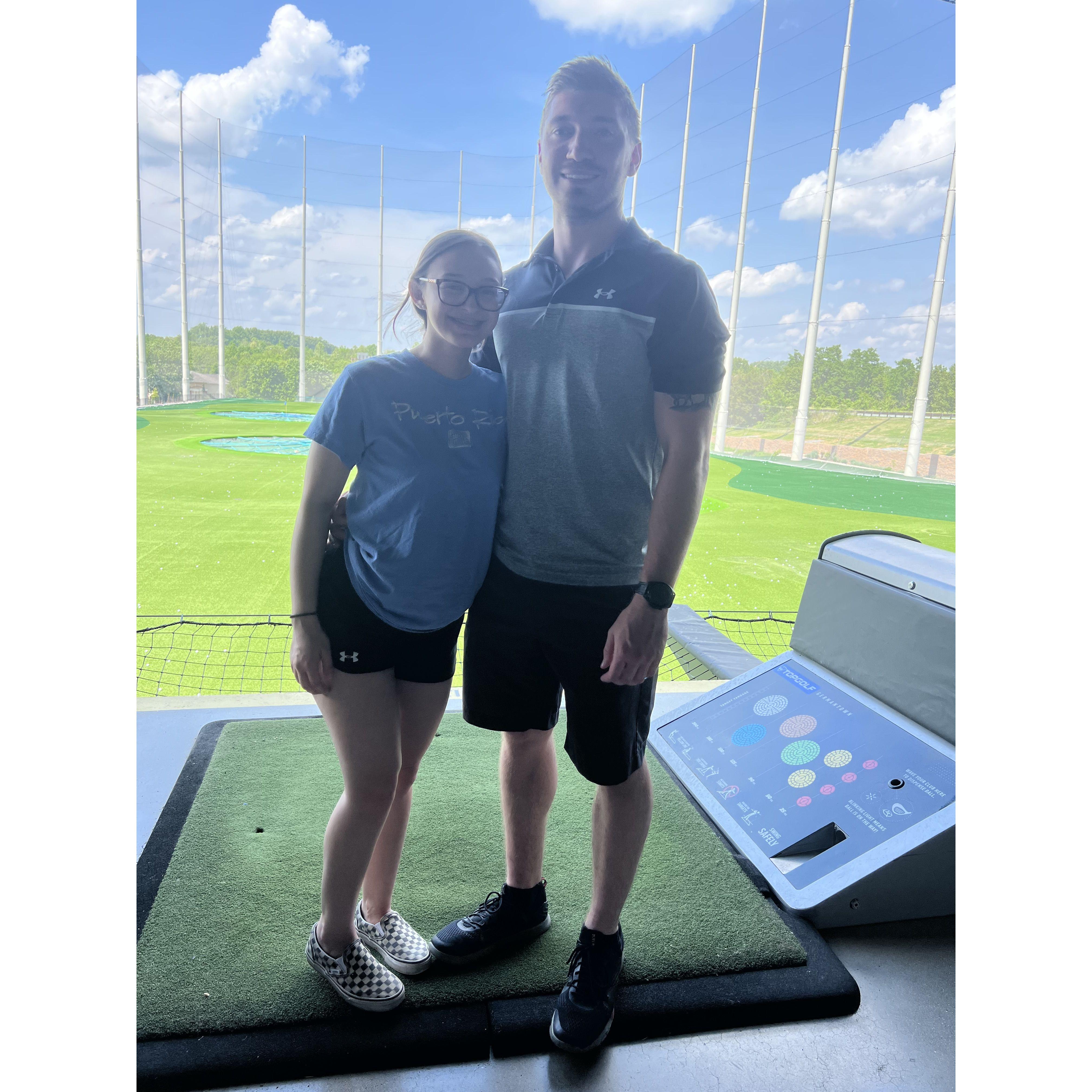 The time we went to Top Golf.