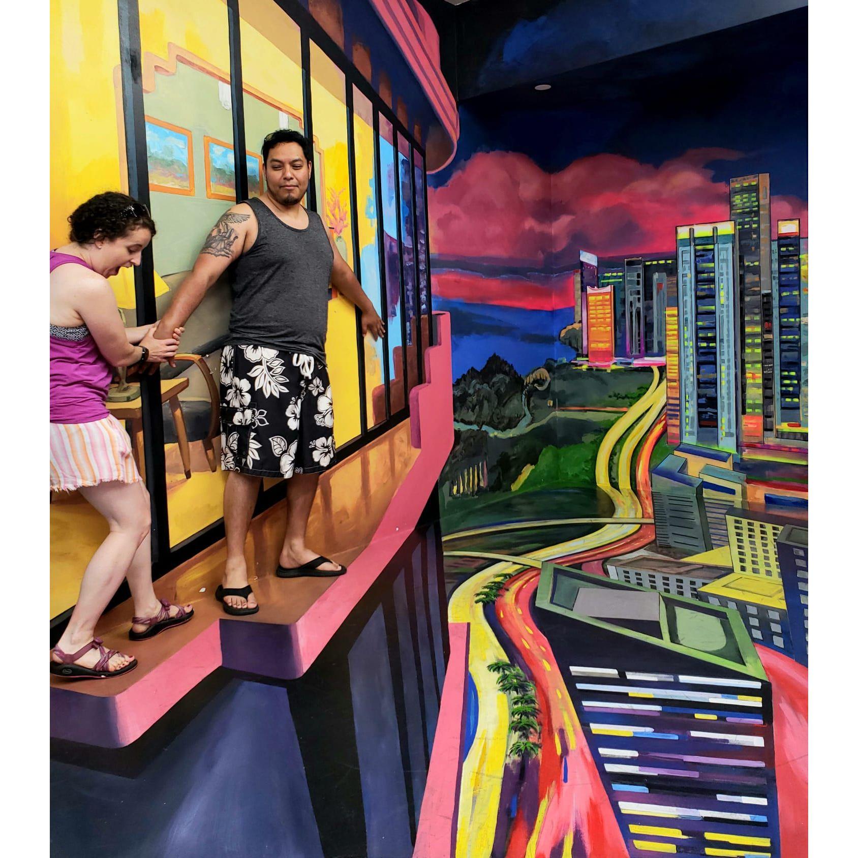 June 2022 - From the Museum of Illusions in Miami 2022. Clearly we love being silly together as you will see!