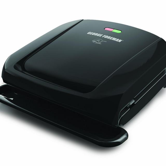 George Foreman GRP1060B 4 Serving Removable Plate Grill, Black