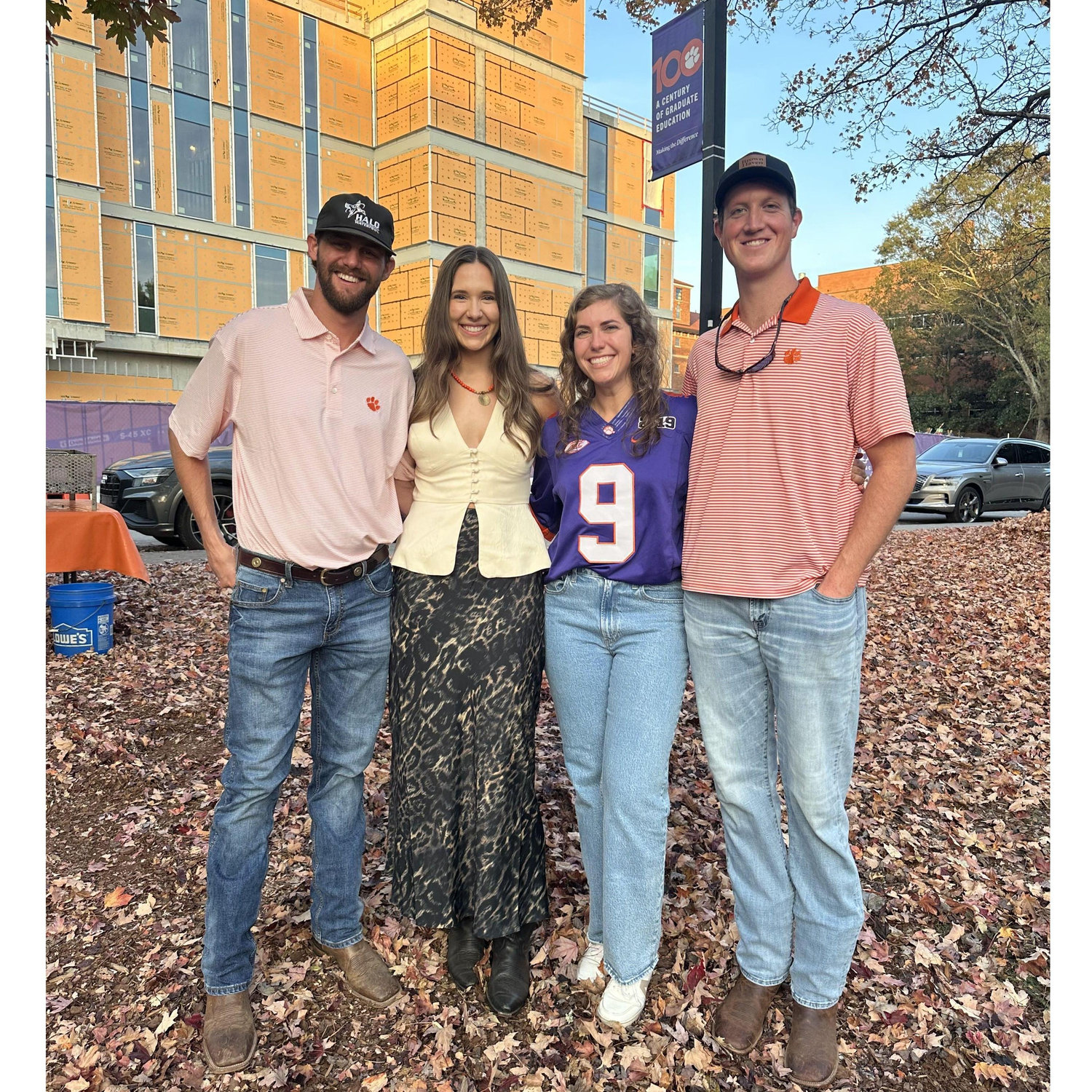 Sam's first Clemson game in orange😍