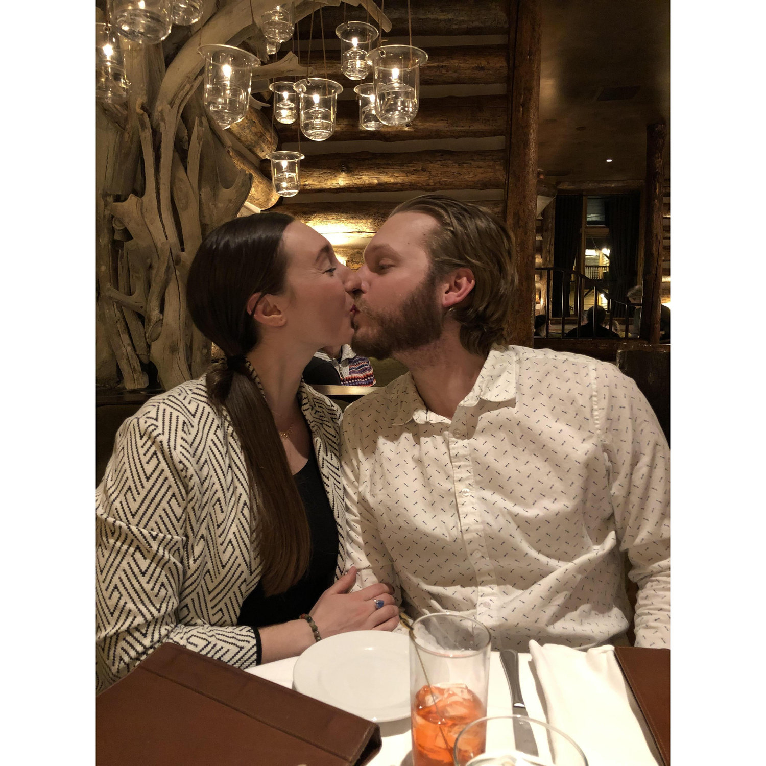 Her last meal before she said yes! - Snake River Grill