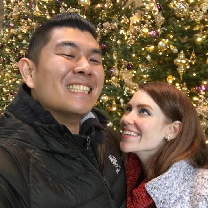 Liz is staring.  No one knows at what.