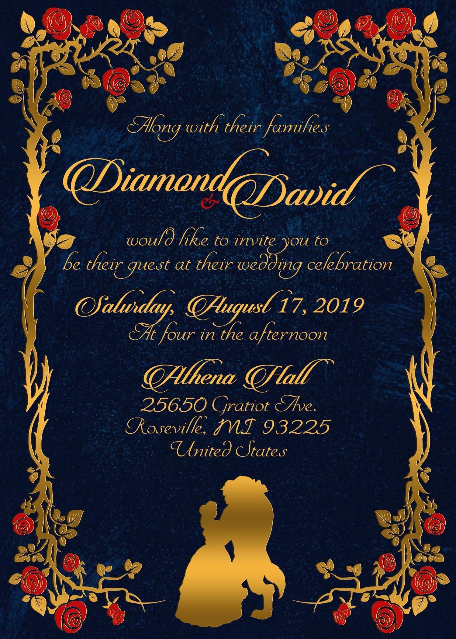 The Wedding Website of Diamond Jackson and David Shalda