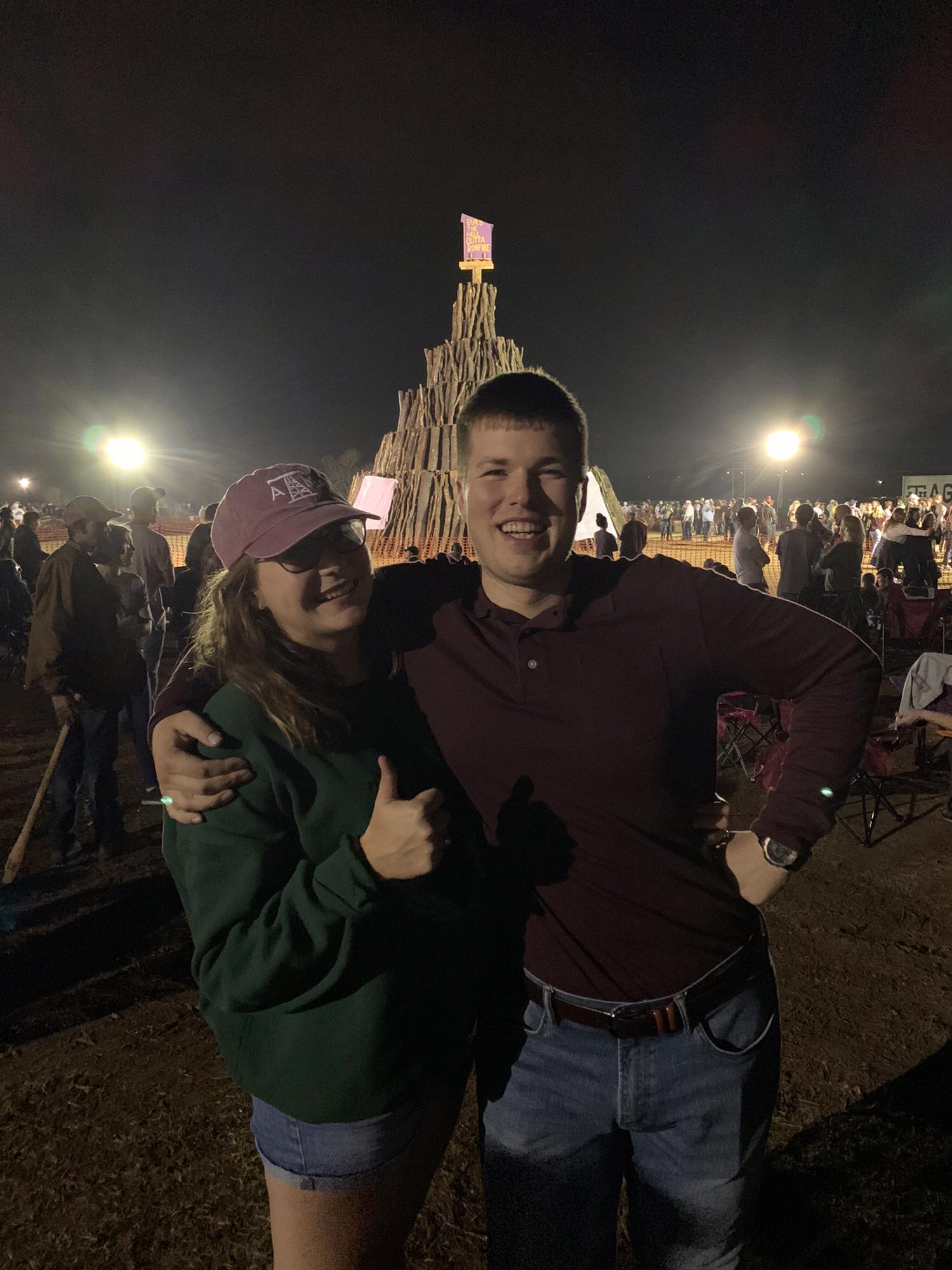 Student Bonfire (Aggie Tradition), November 2019
