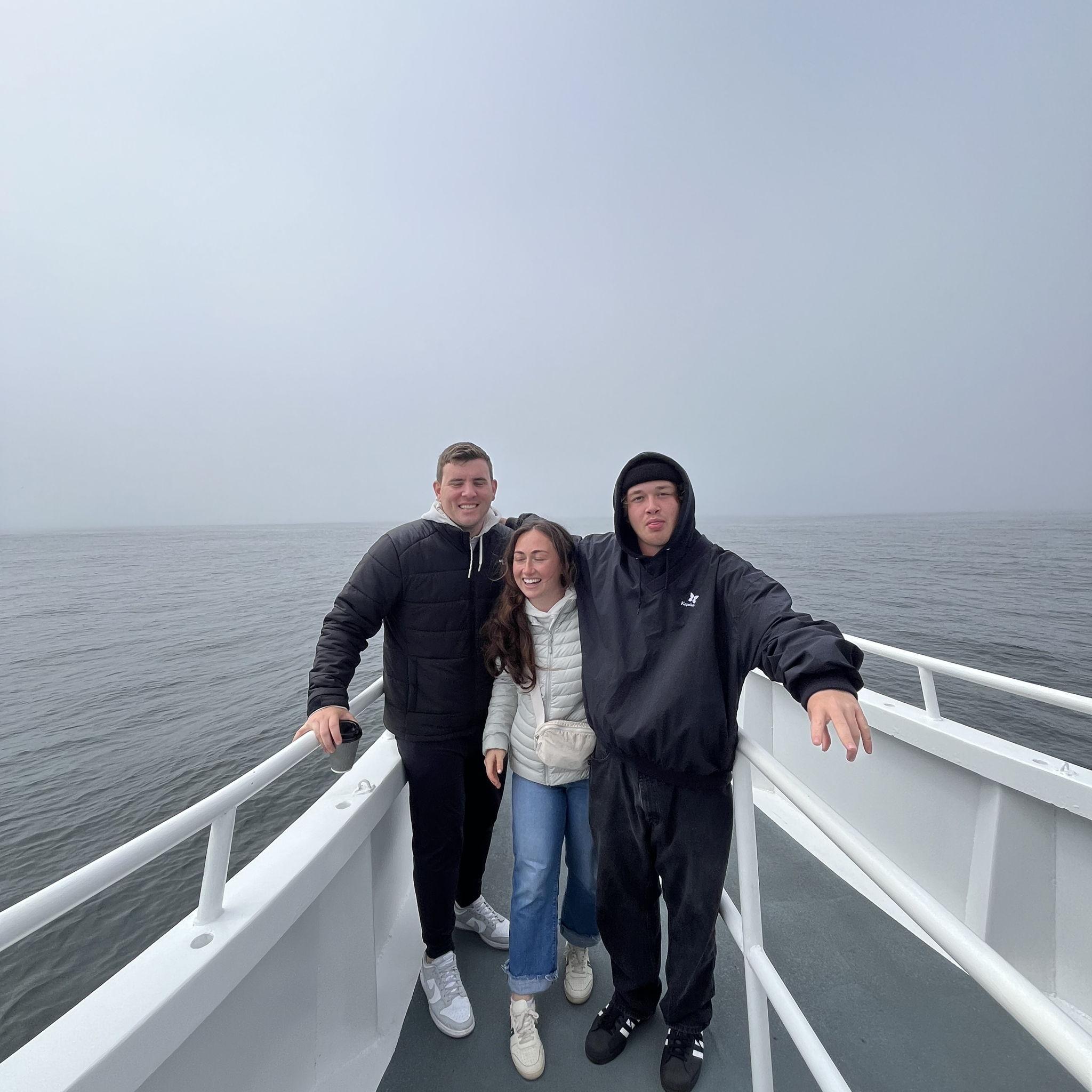 Whale watching with Jackie!