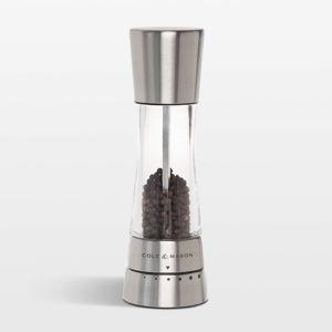 Cole & Mason Derwent Stainless Steel Adjustable Pepper Mill + Reviews | Crate & Barrel