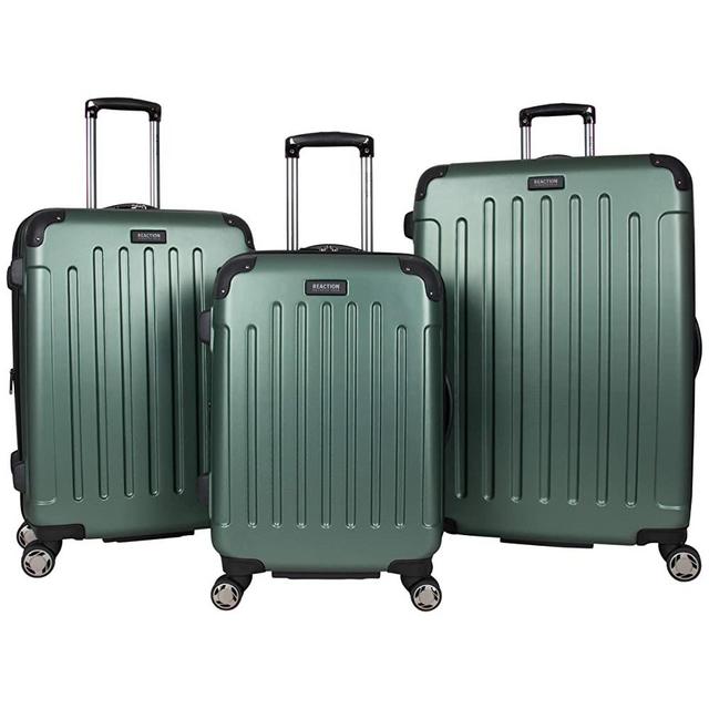 Kenneth Cole Reaction Renegade 3-Piece Lightweight Hardside Expandable 8-Wheel Spinner Travel Luggage Set, Cilantro, (20"/24"/28")