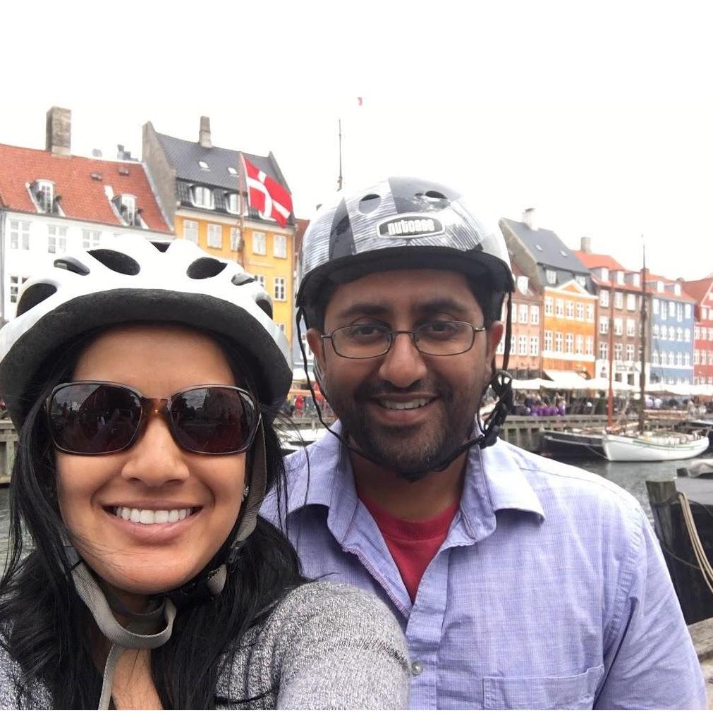 Biking in Copenhagen, Denmark
