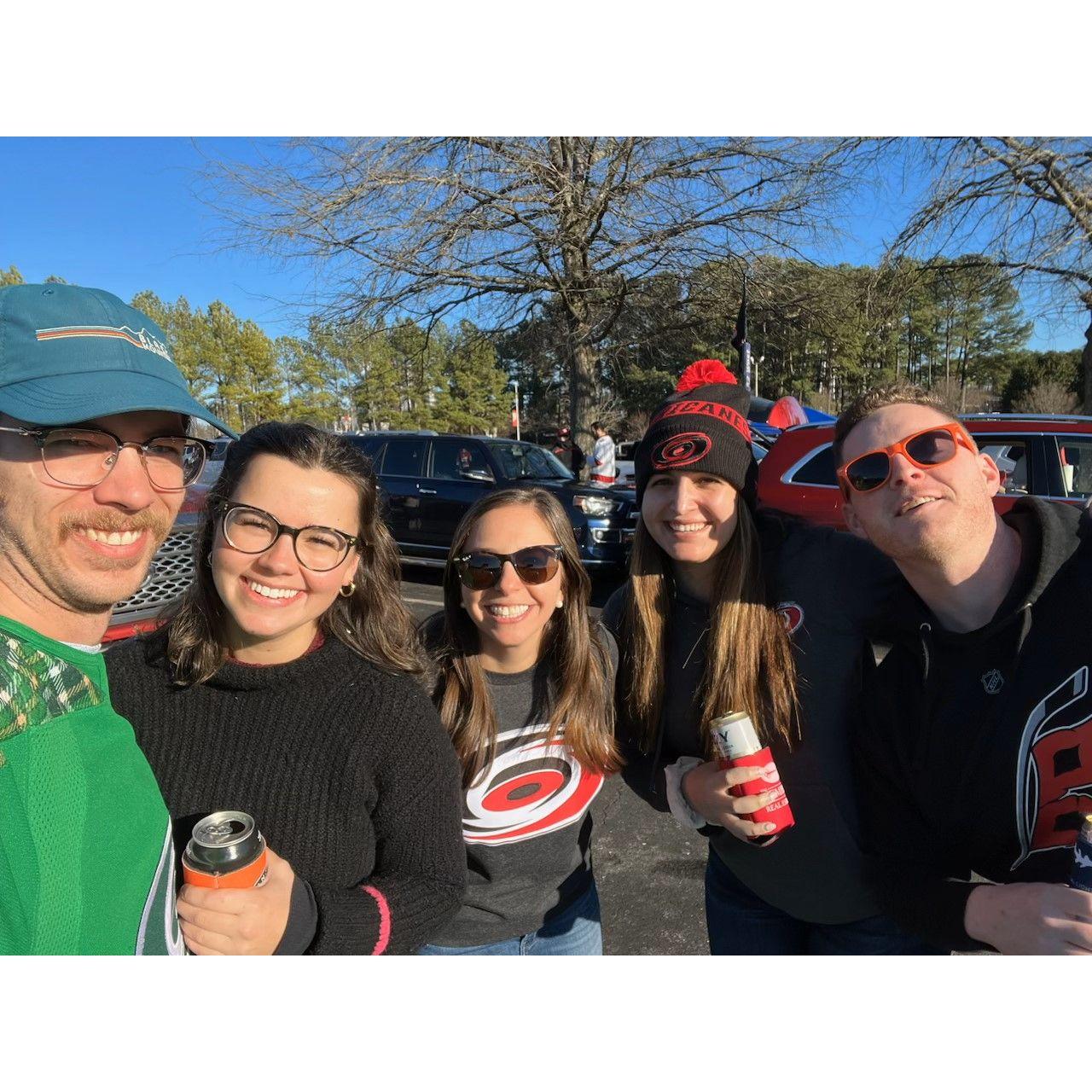 Fun times at the Canes game!