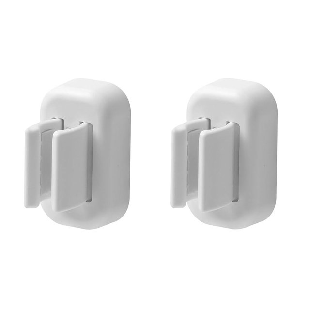 Cadbibe 2PCS Toothbrush Holder Wall Mounted, Self Adhesive Electric Toothbrush Organizer for Bathroom, Waterproof Multi-Function Holder for Dorm, Cabinet(White)