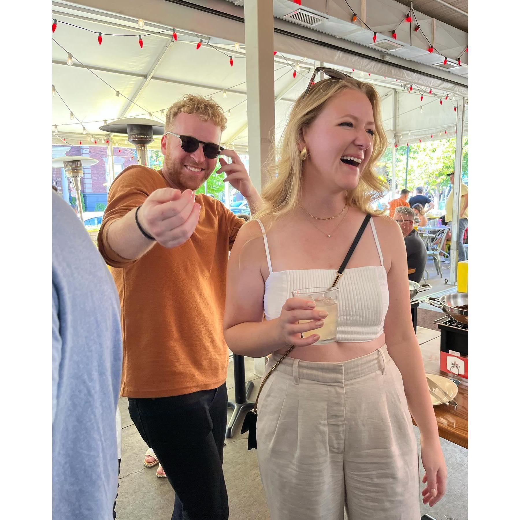 Our engagement party on 9/09/2023