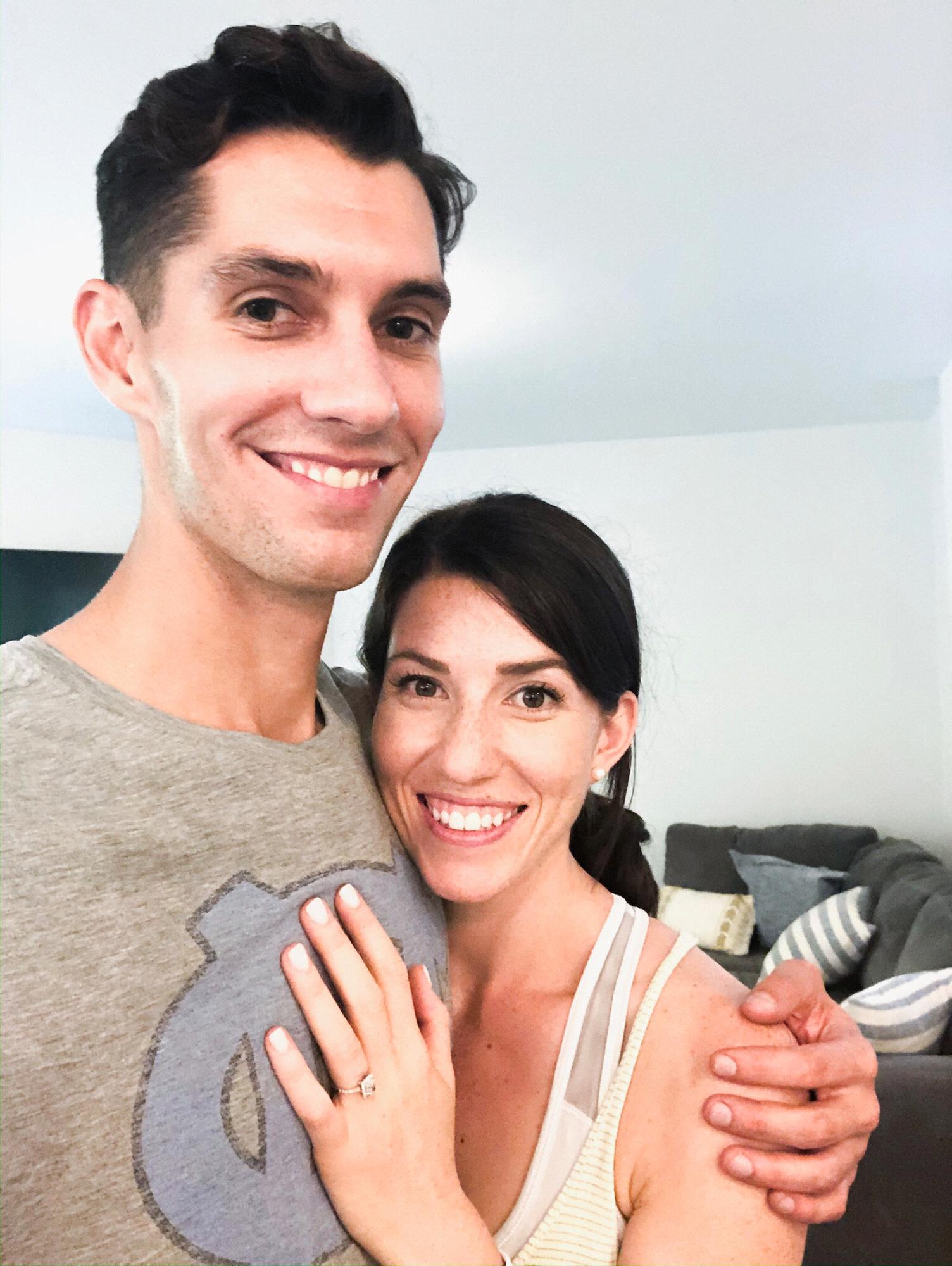 Right after getting engaged!