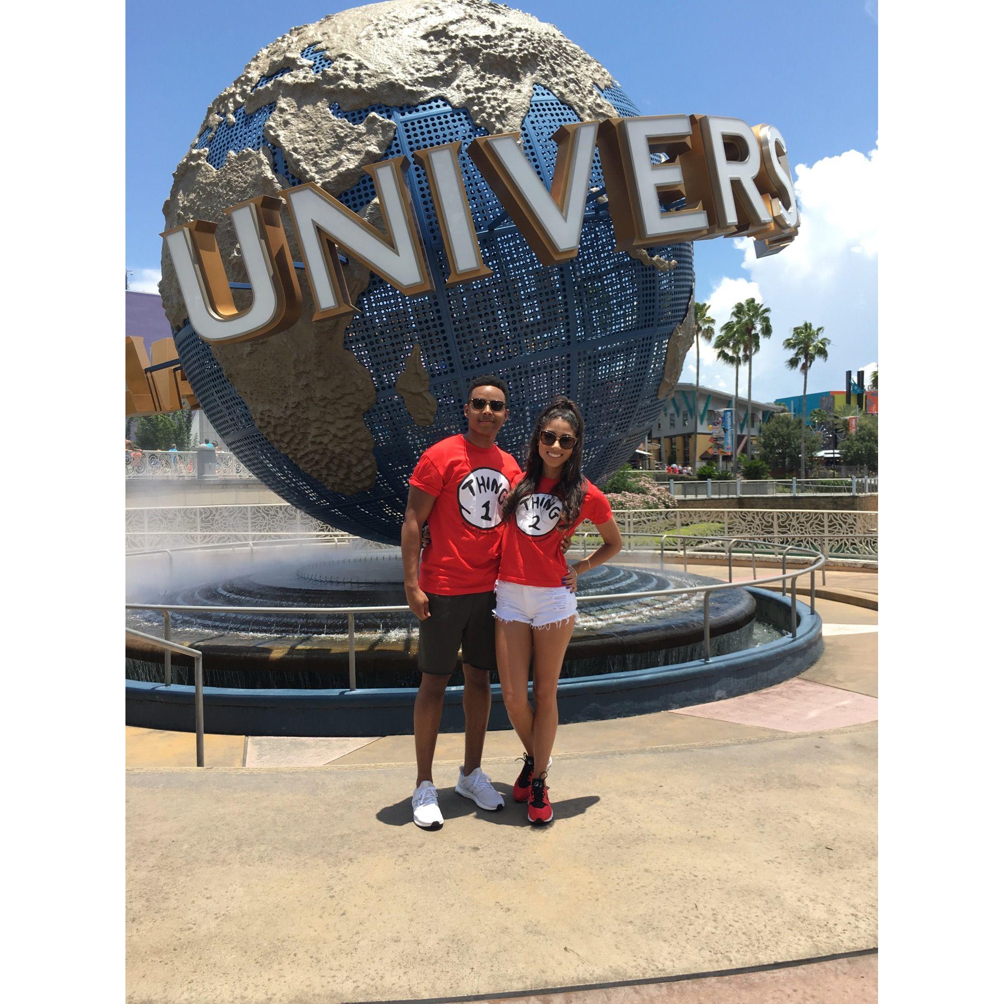 Our first real vacation was a trip to Orlando to Universal Studios and Disney World in 2016!