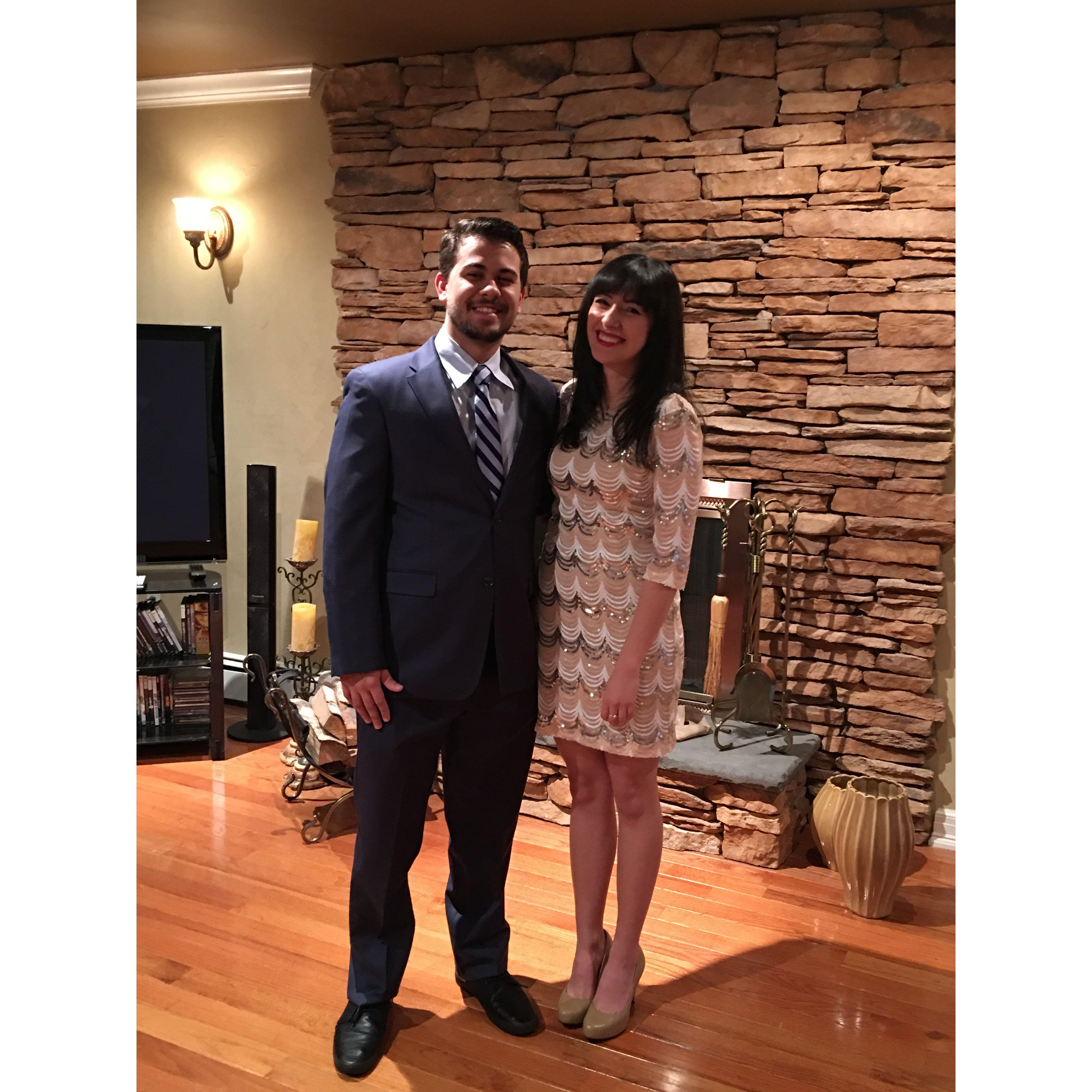 The first time Kevin brought Steffany to his home in Long Island for a wedding (of course). He specifically asked if I'd be his "plus one" so it definitely wasn't a date.