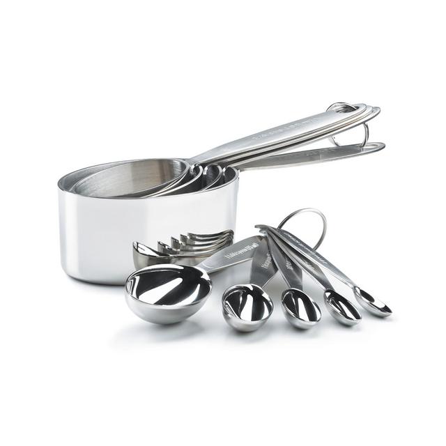 Cuisipro Stainless Steel Measuring Cup & Spoon Set