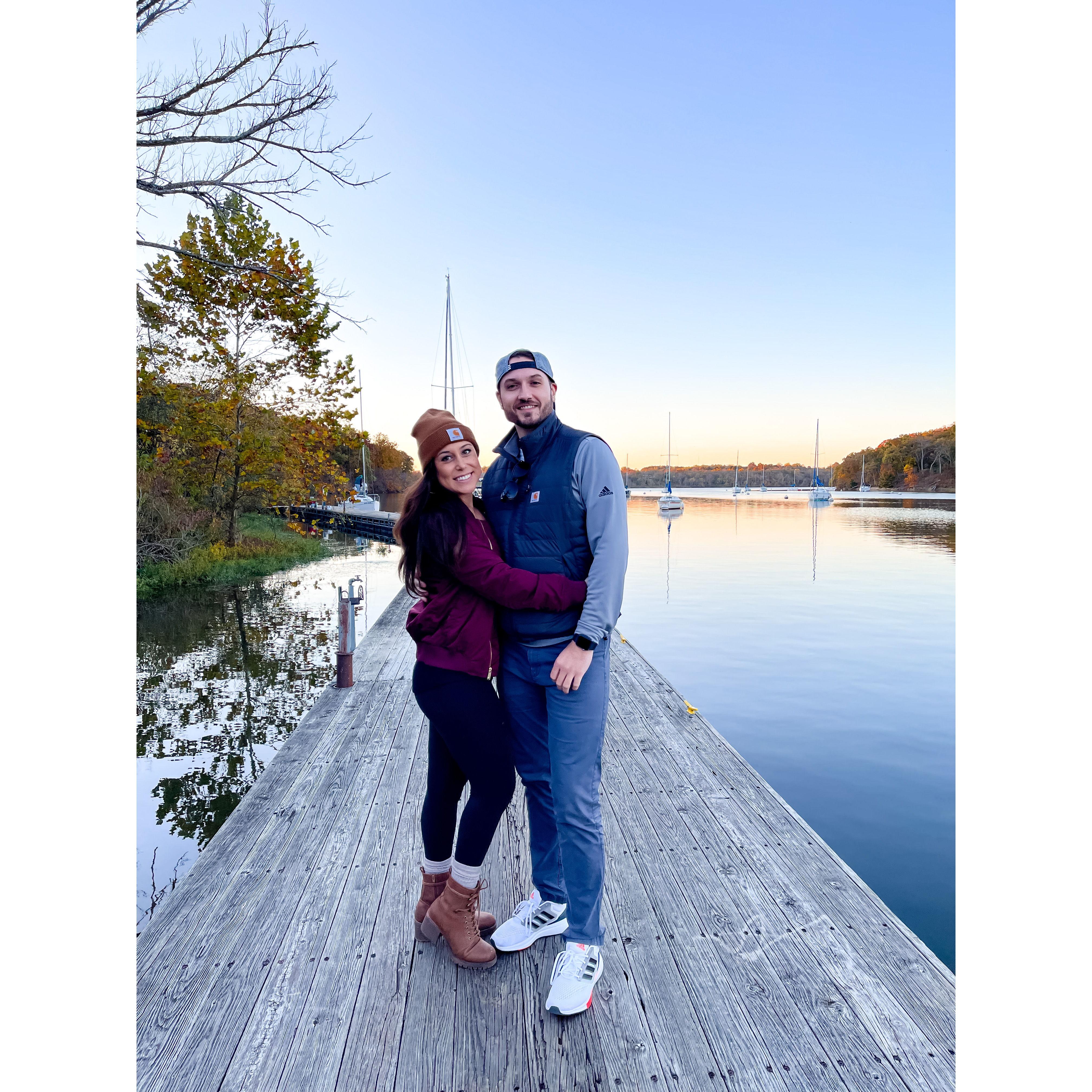 Fall smiles at Lake Jacomo 🍁