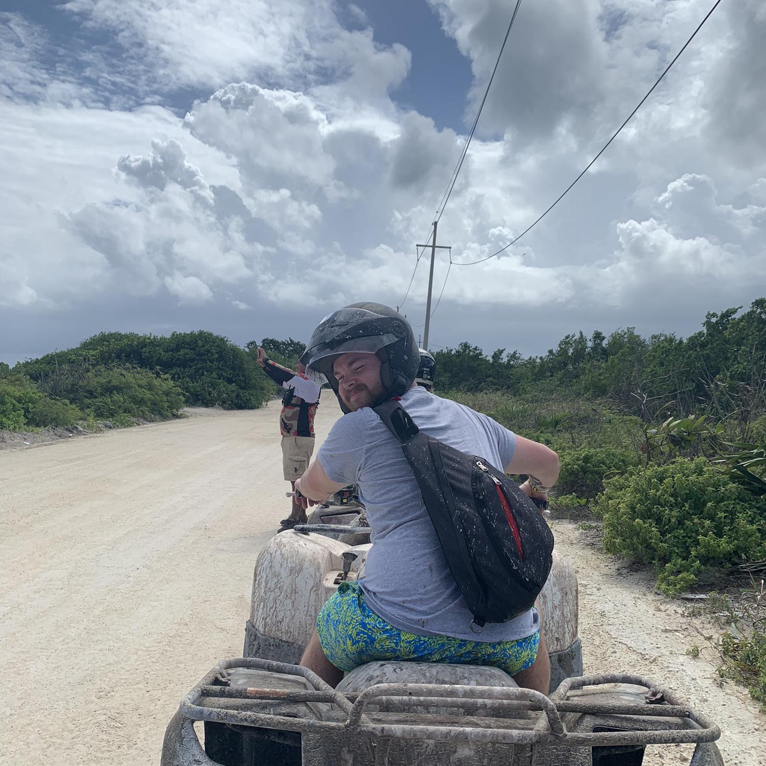 ATVing in Costa Maya, Mexico.
