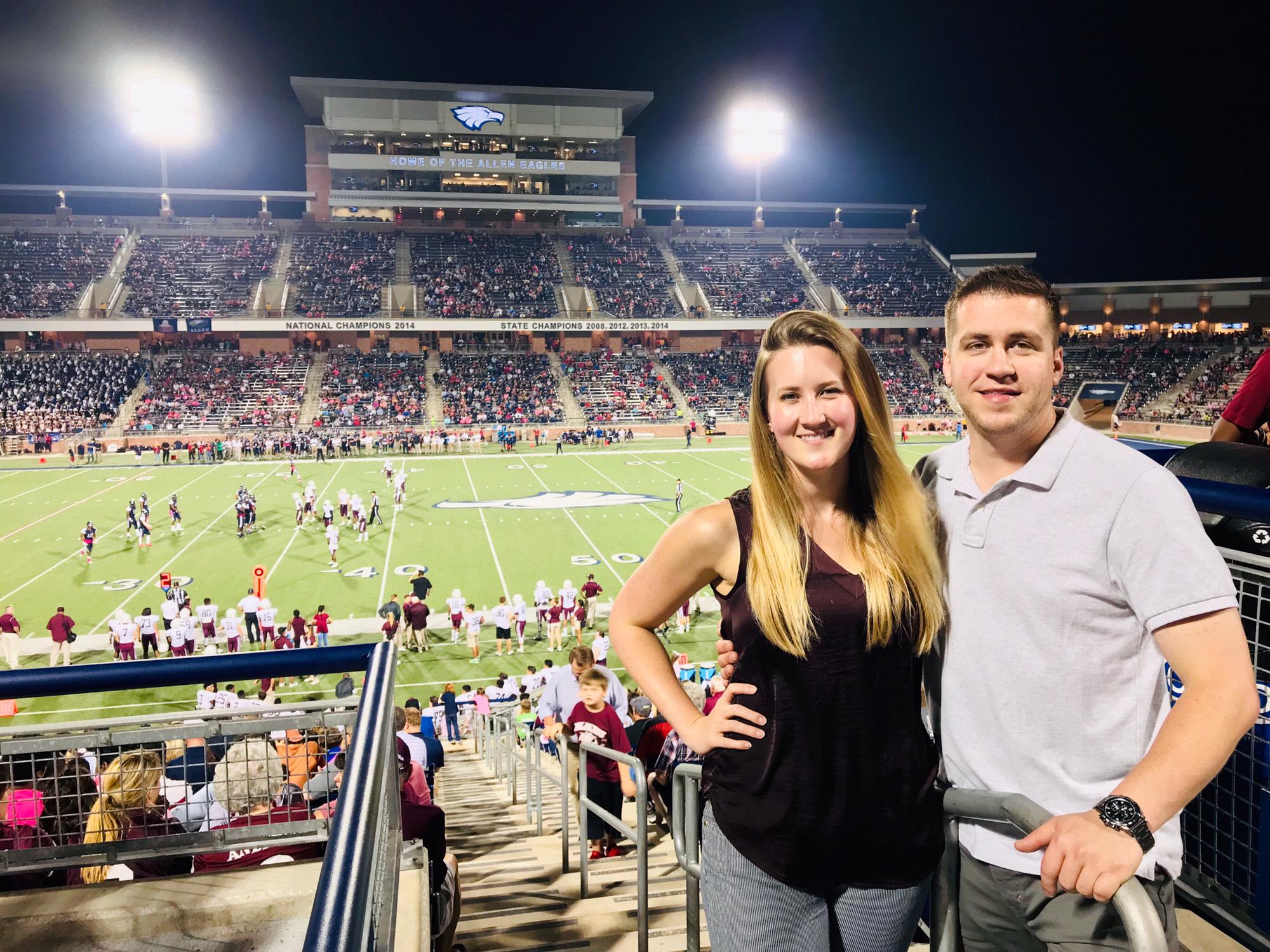 Allen High School football game in 2017