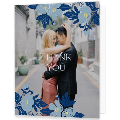 Dusty Blue Wedding Thank You - Glenarden Photo