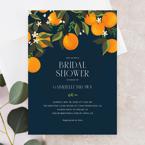 Zola Wedding & Bridal Shower Invitations - Catalonia Portrait