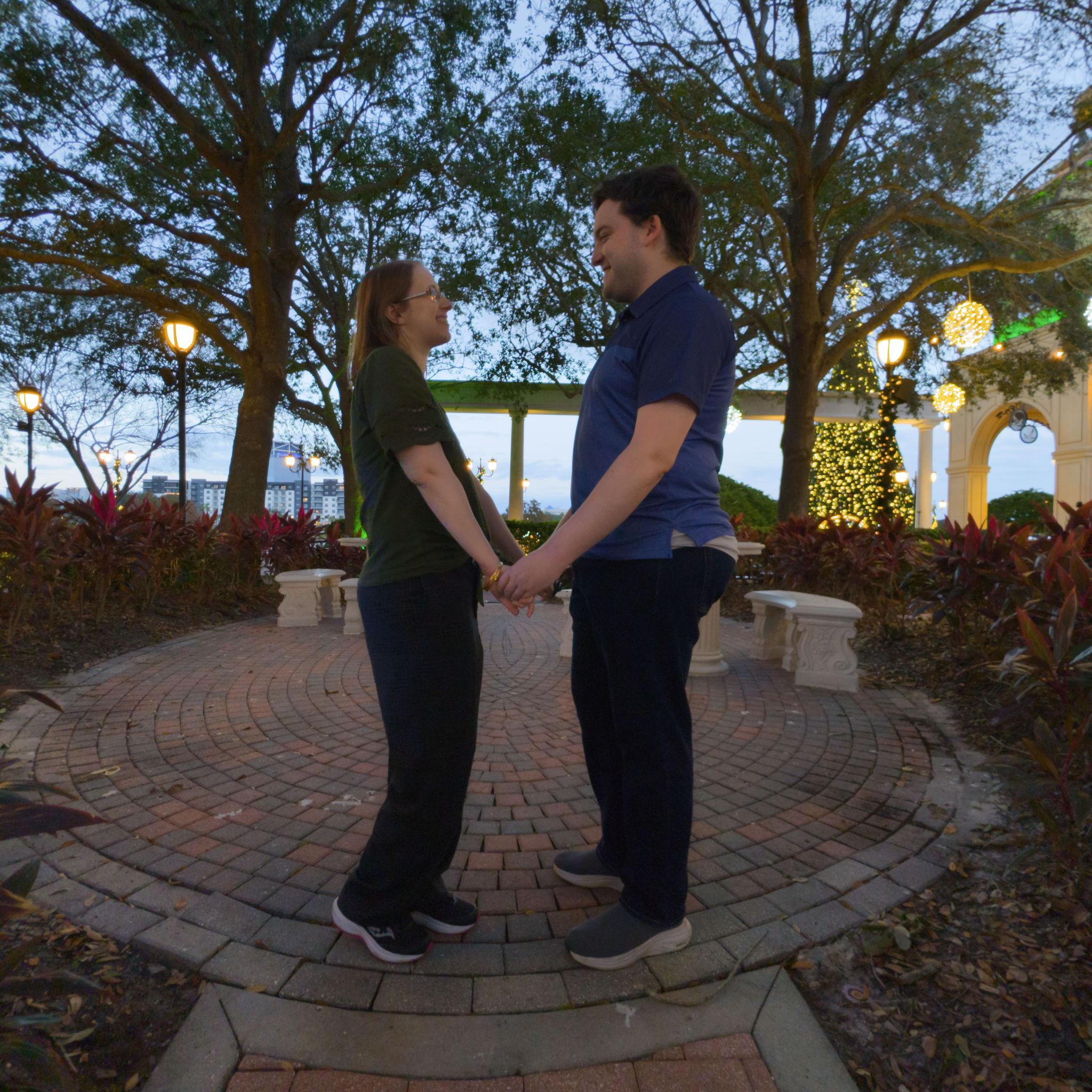 November 29th, 2025: One year after our engagement, we did a photoshoot at Cranes Roost. Photo Credits: Liz and Dakota Bothun