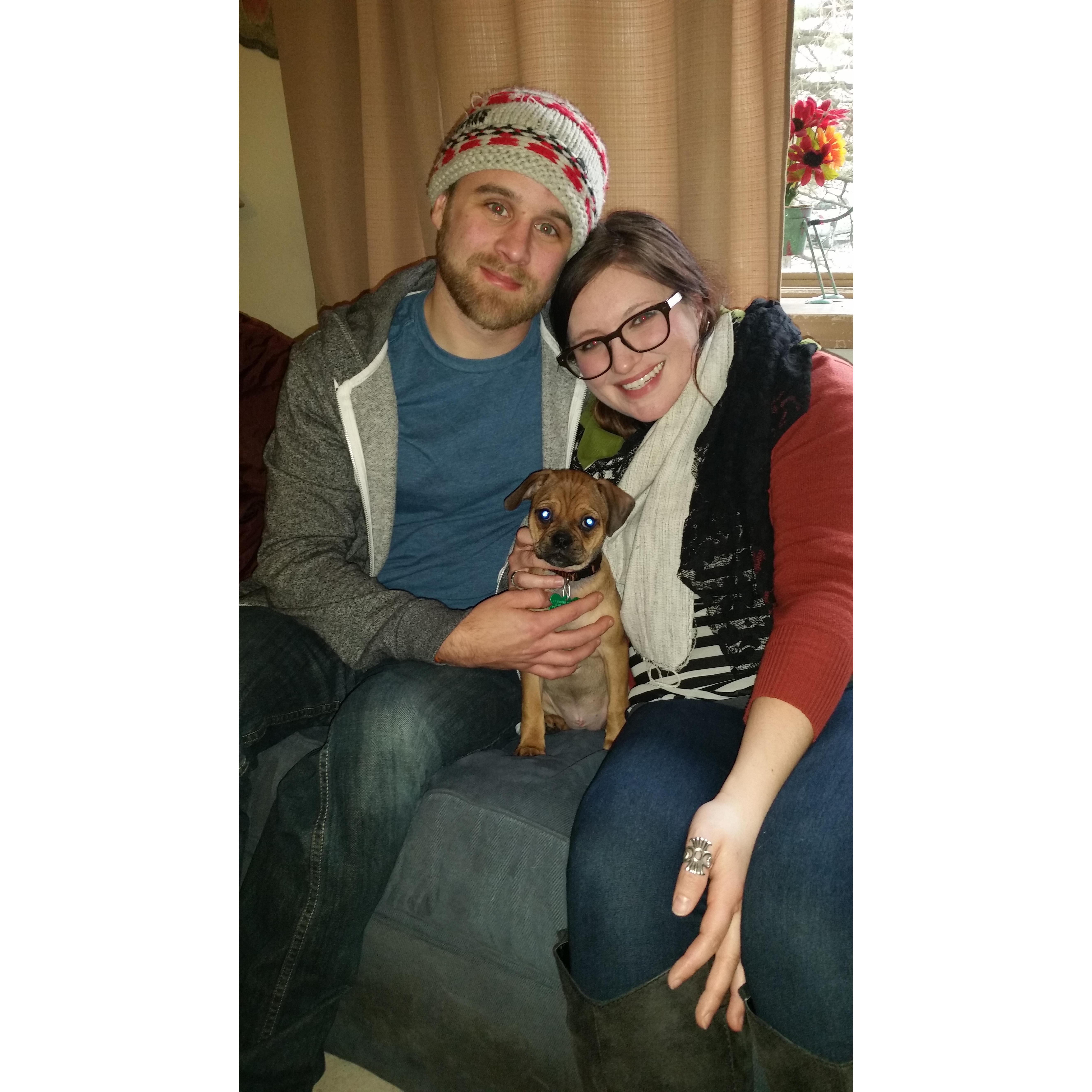 The day we welcomed Olive into our home and hearts forever! December 5th 2014.