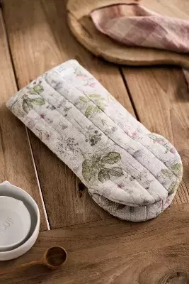 Botanical Linen Oven Mitt