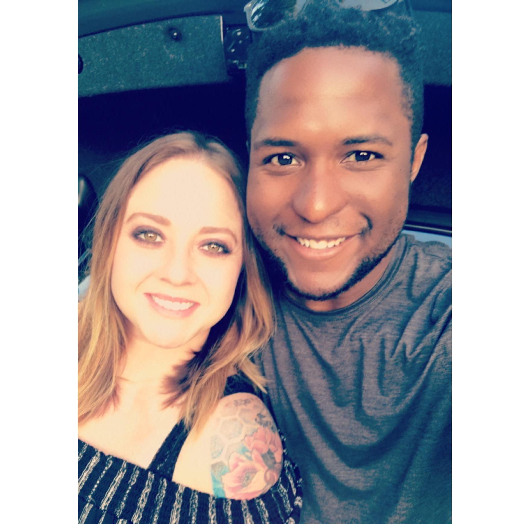 One of our first official date nights.
