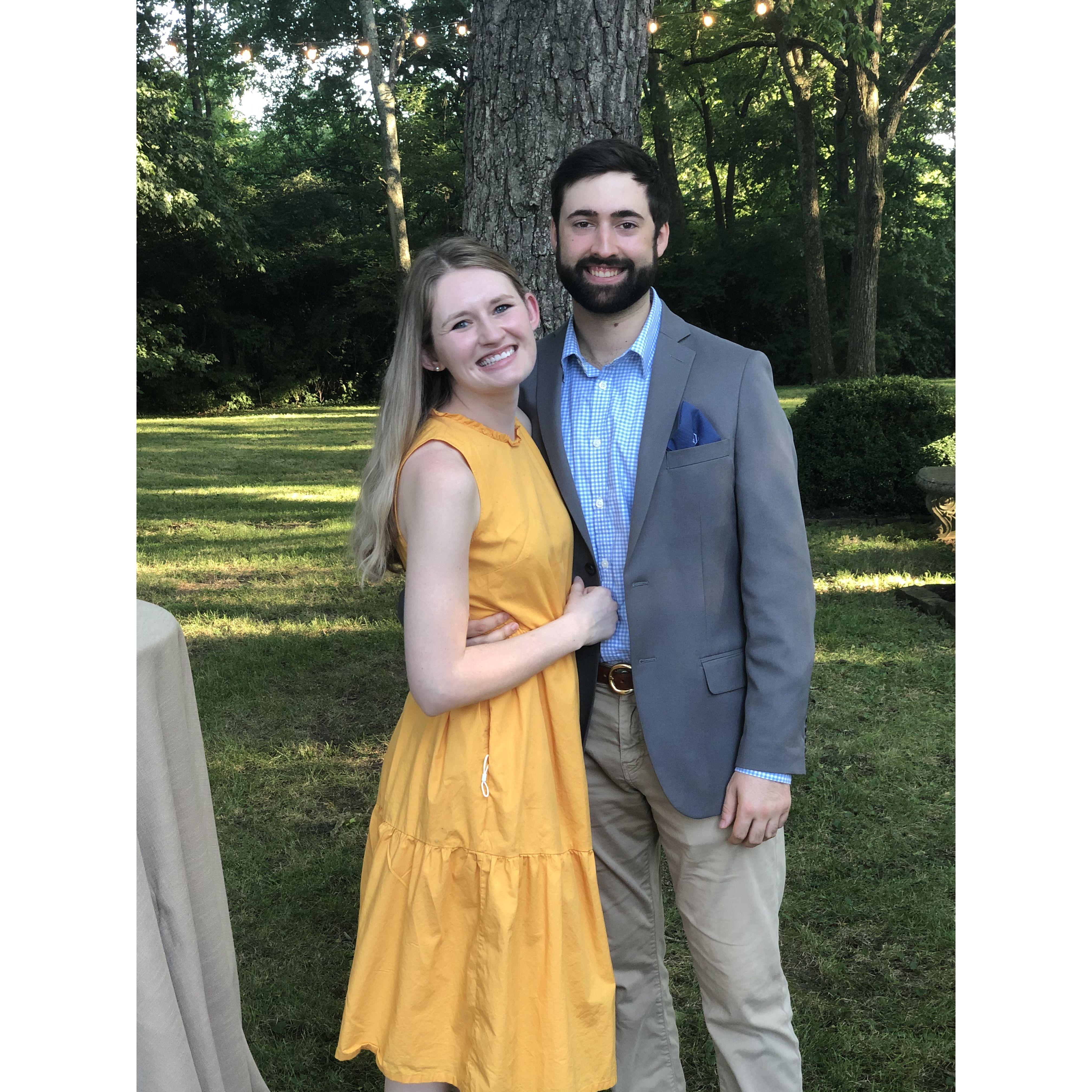 The Covington wedding in August 2020
