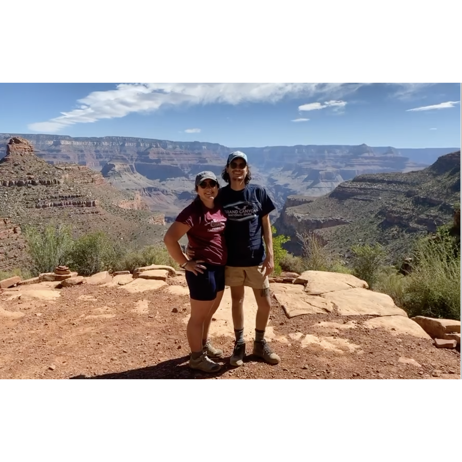 We went on our first road trip together and hiked all the way to to bottom of the Grand Canyon!