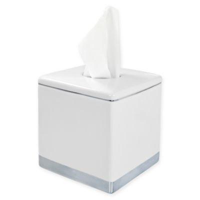 Geori Platinum Ceramic Boutique Tissue Box Cover