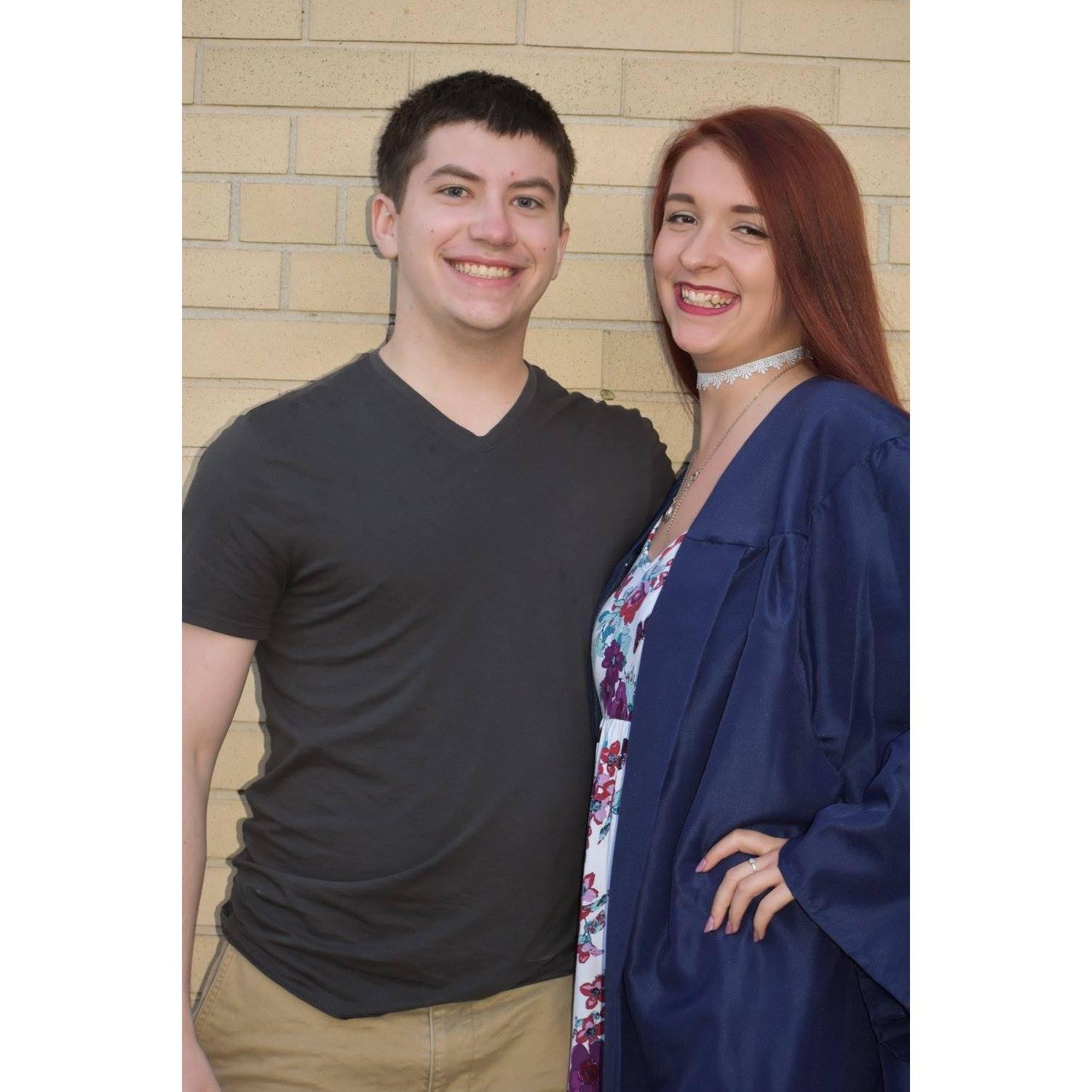 Amber's high school graduation, June 2017