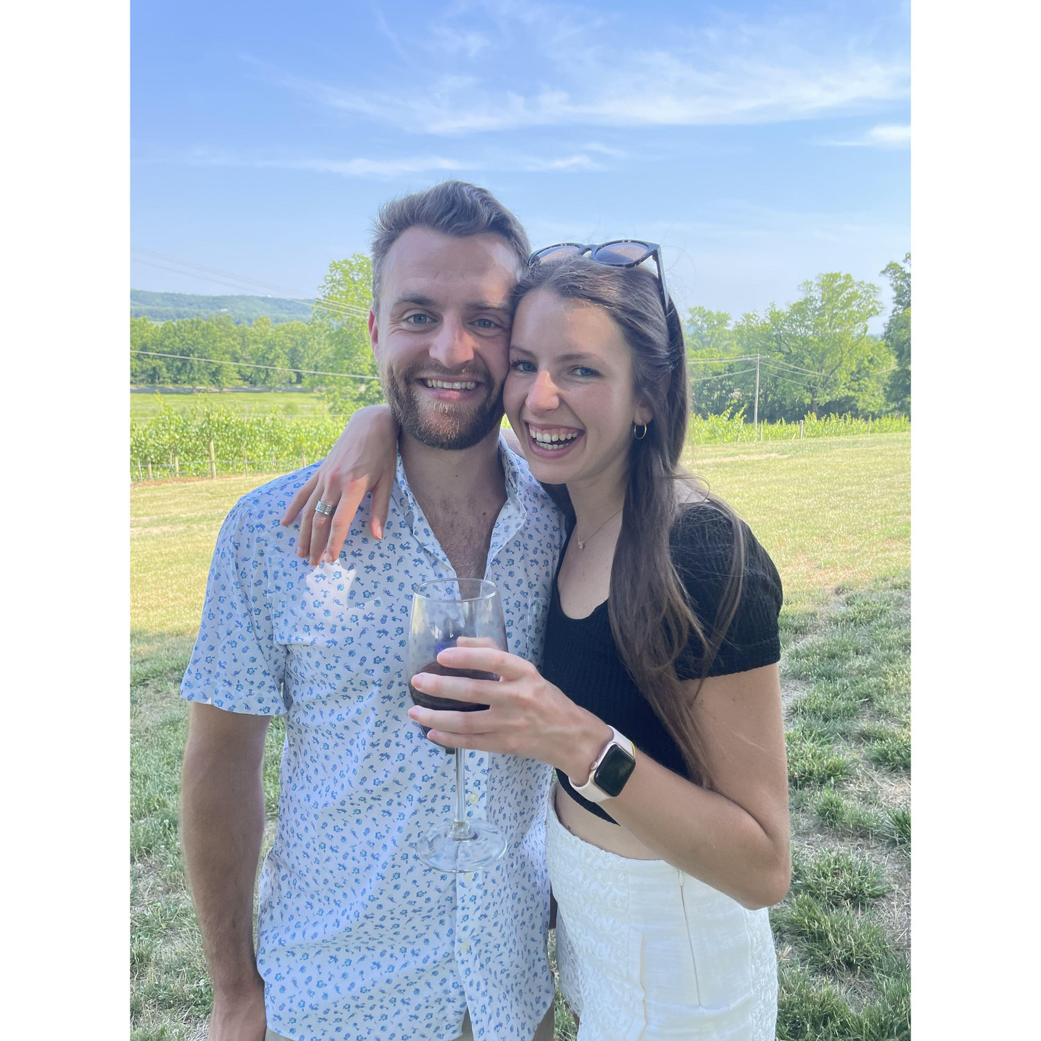 Sipping wine in Defiance, MO!