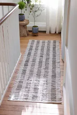Hand-Woven Rag Rug Runner